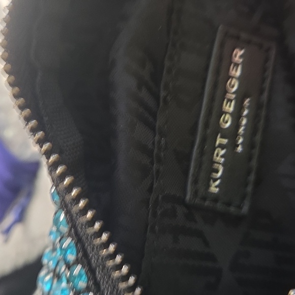 Kurt Geiger Crystal Heart Bag Nwot Rare - Picture 9 of 10